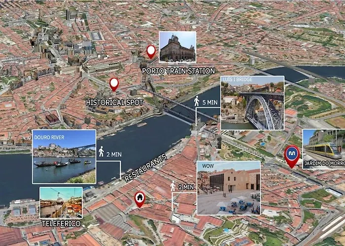 Riverside By Luis Bridge, Wow & Half Rabbit Vila Nova de Gaia